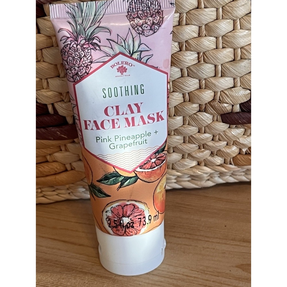 Bolero-Soothing Pink‎ Pineapple+Grapefruit Clay Face Mask:2.5oz/73.9ml